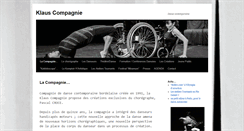 Desktop Screenshot of klauscompagnie.fr